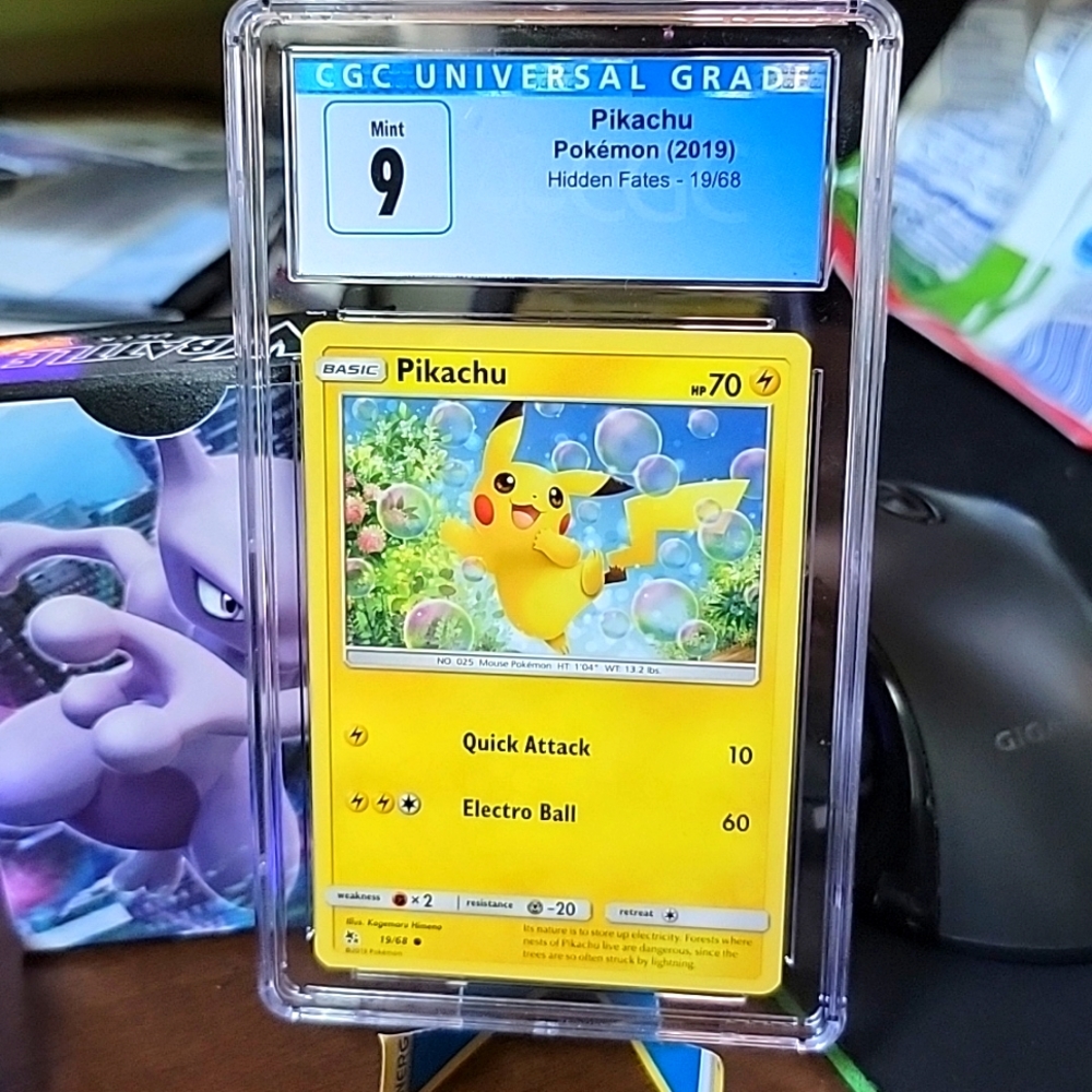 Pikachu Hidden Fates CGC grade 9